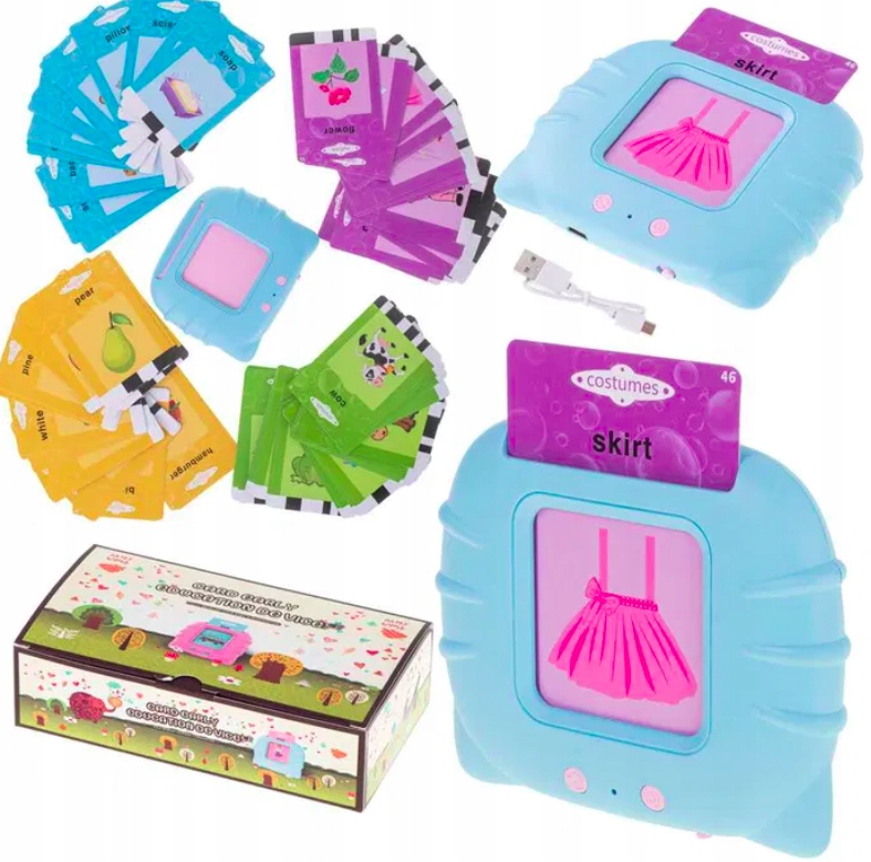 CZYTNIK KART DO NAUKI ANGIELSKIEGO 224 SŁÓWKA Baterie tak