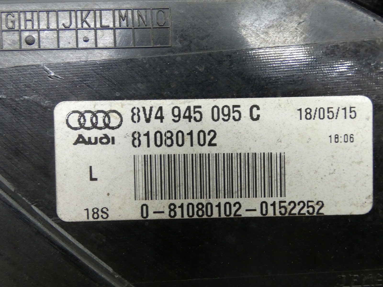 light left rear part left rear W fender AUDI A3 8V 5D SPORTBACK 8V4945095C