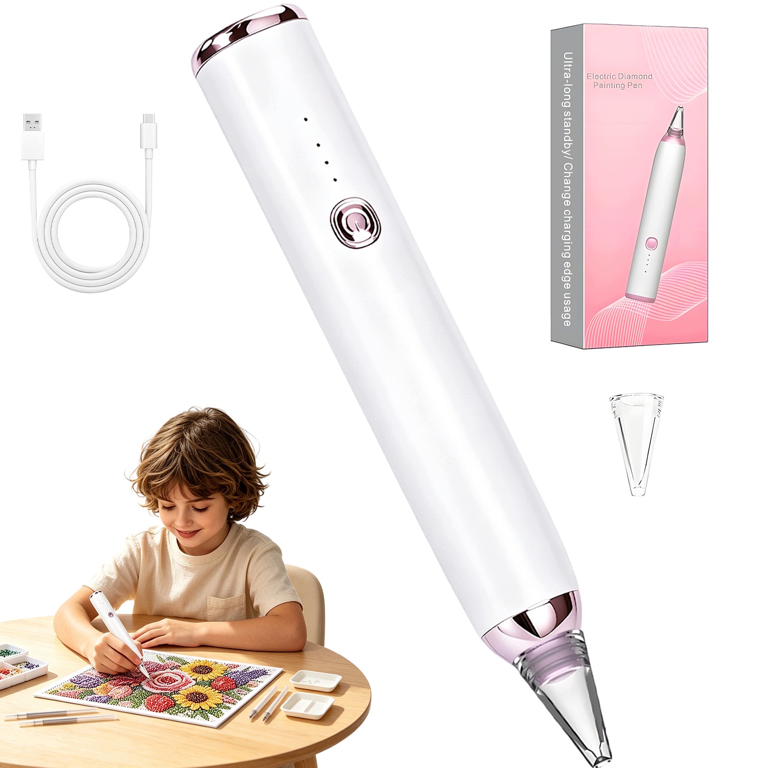 Elektrické Propiska Diamond Painting Usb 400 mAh