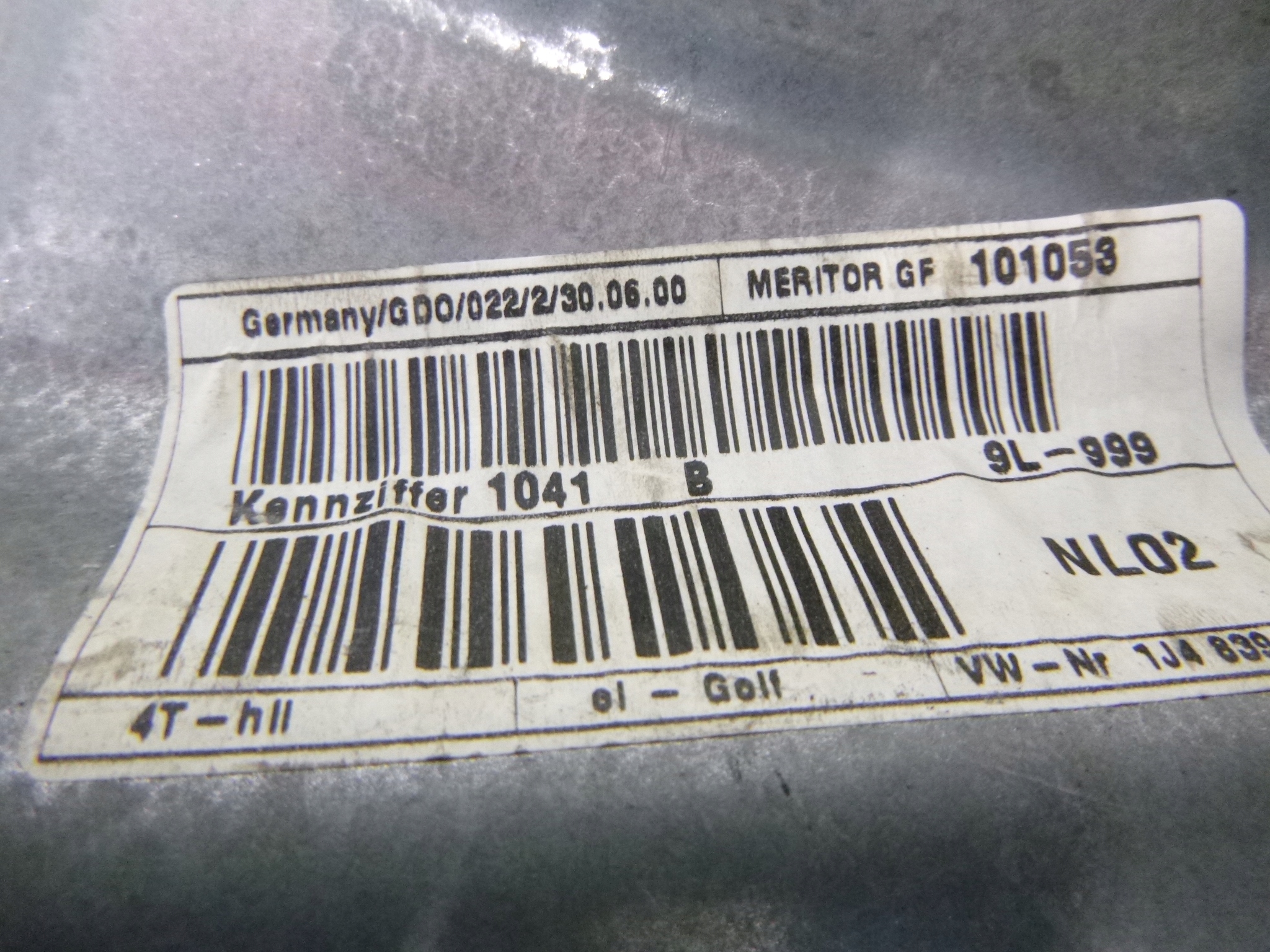MÉCANISME VITRE ARRIÈRE GAUCHE VOLKSWAGEN BORA 2000R.