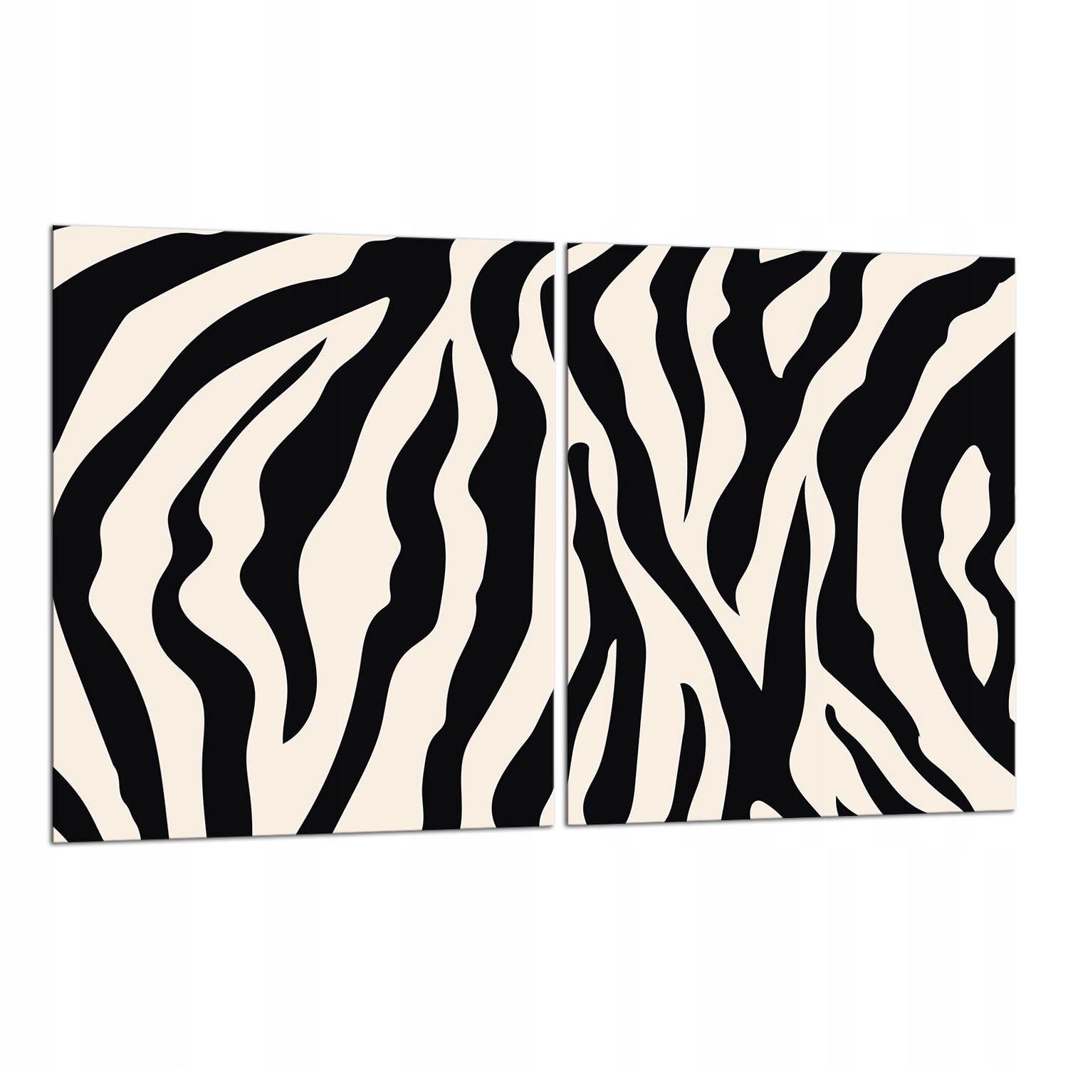 7v1 2x Ochranná Skleněná Deska Na Sporák 40x52 Zebra