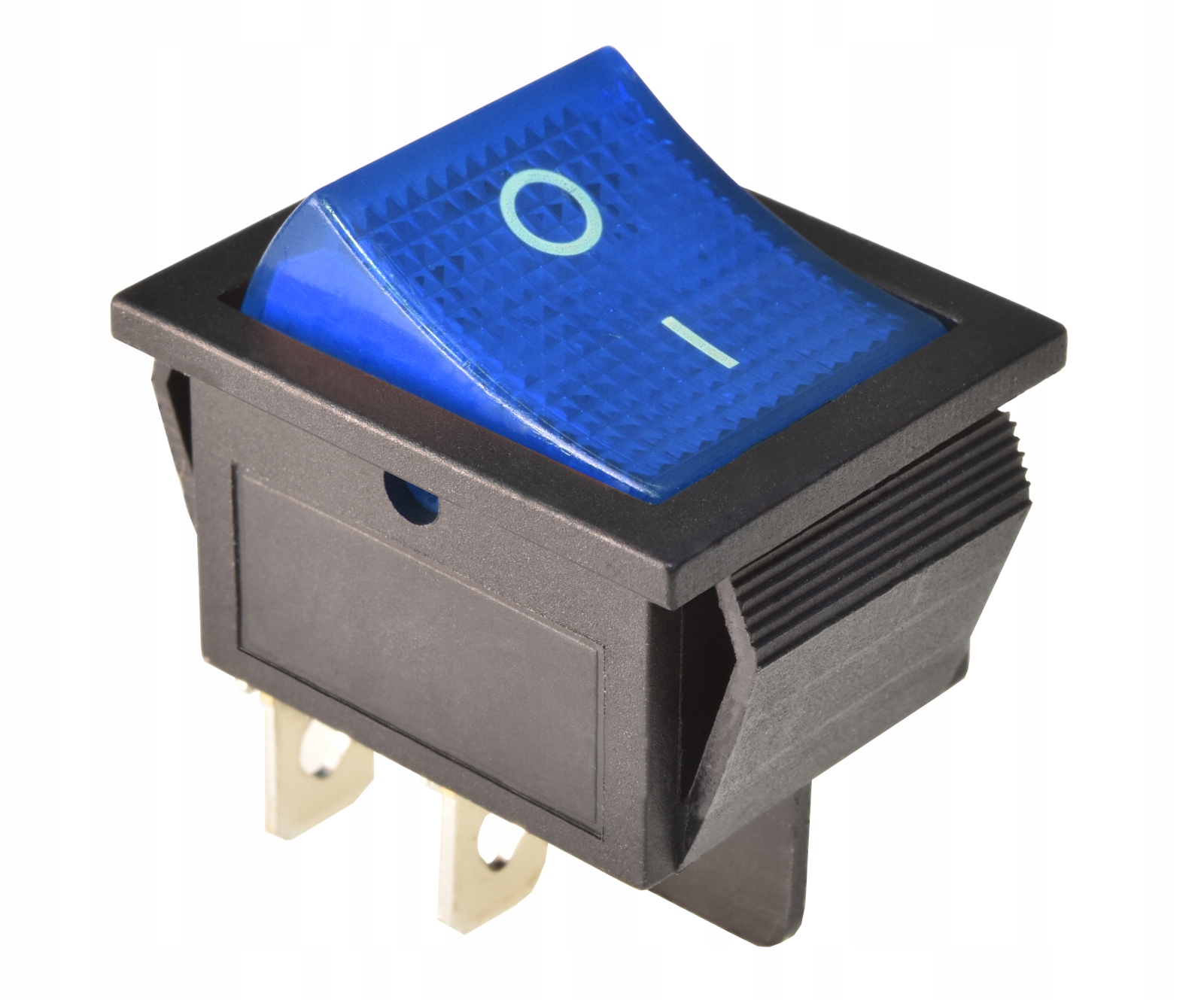 

Przełącznik podświetlany duży KCD4 niebieski 230V