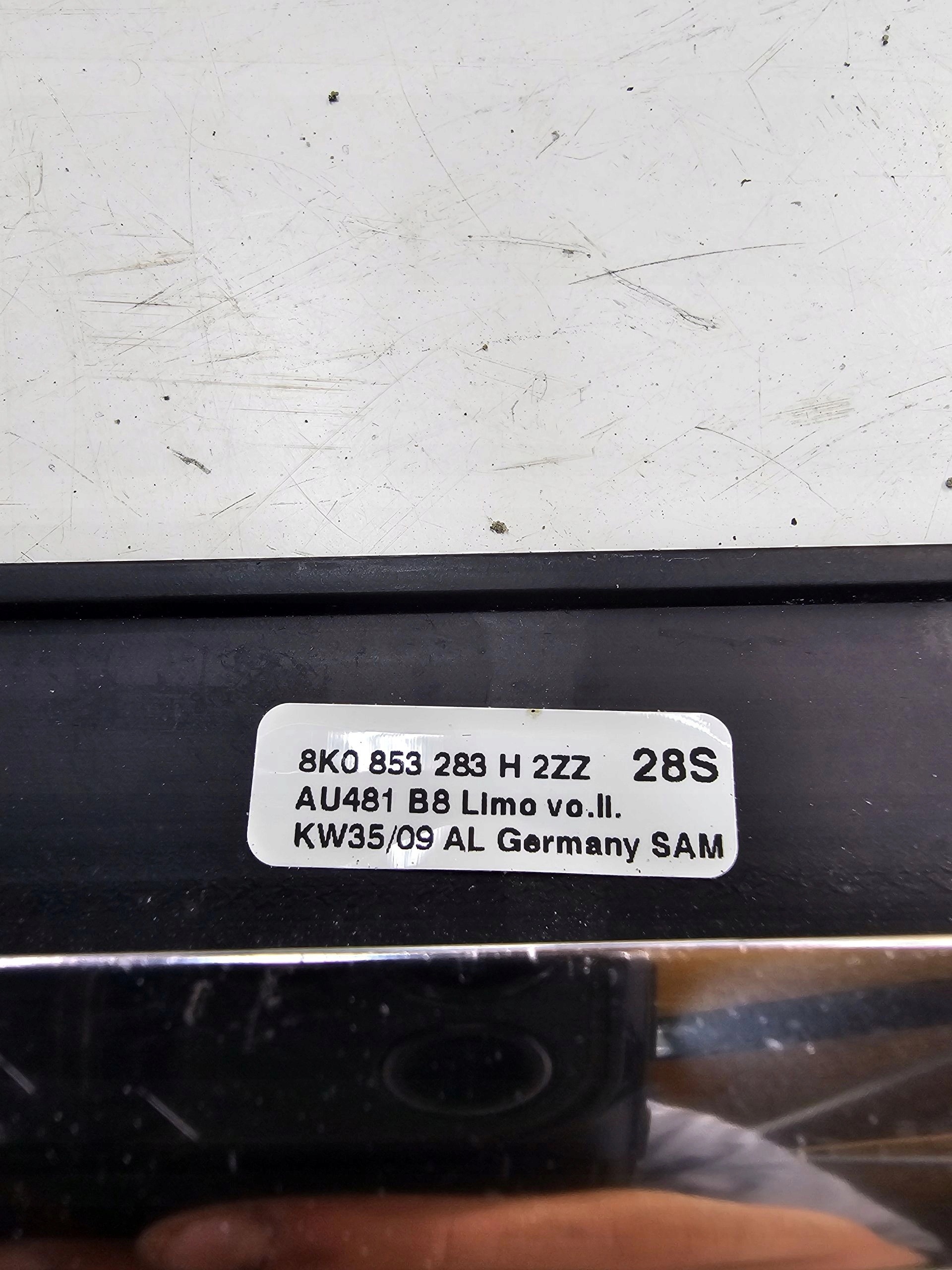 moulding CHROM door AUDI A4 B8 left front 8K0853283H