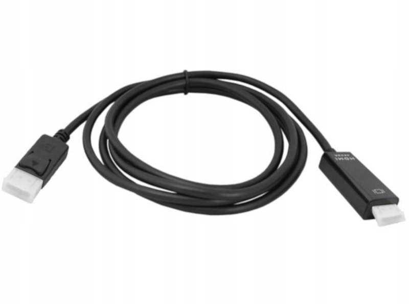 KABEL PRZEWÓD WTYK DISPLAYPORT - WTYK HDMI 1,8M 4K