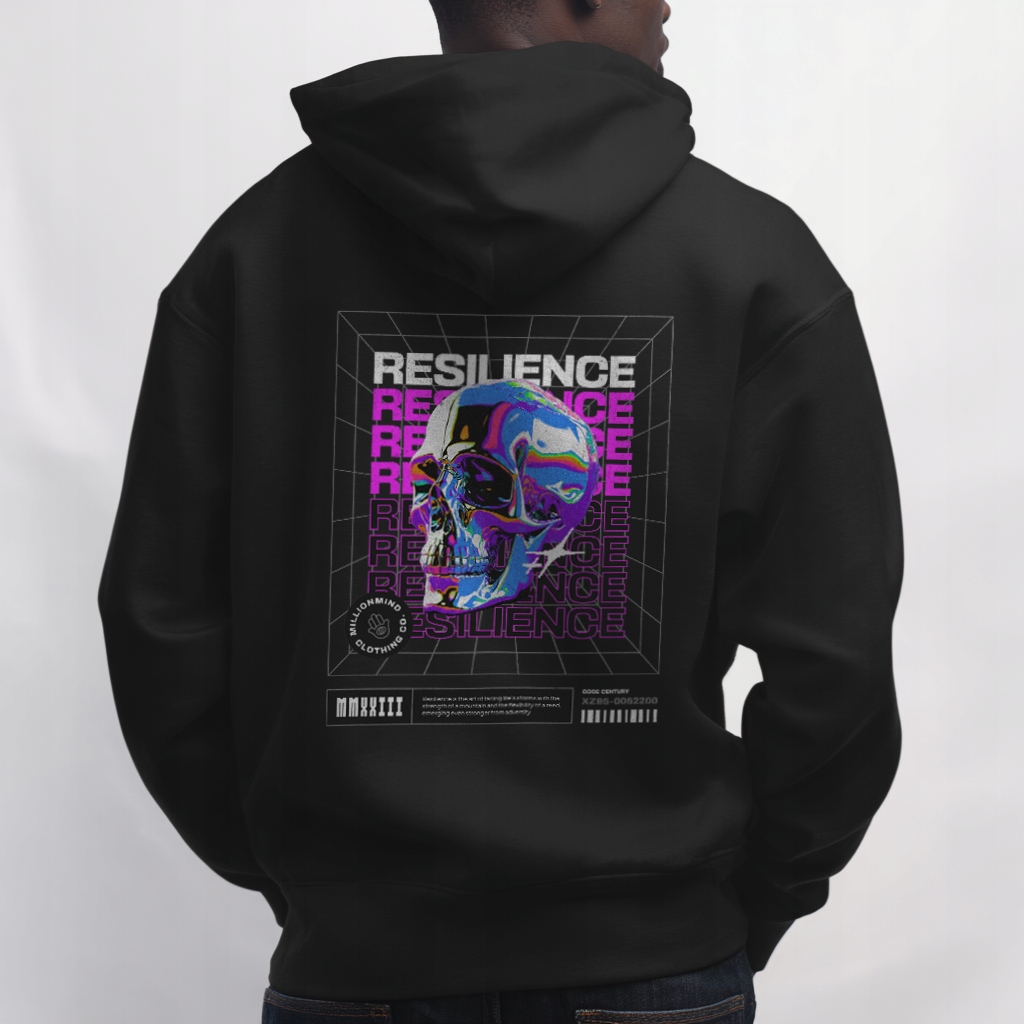 Oversize mikina Resilience Streetwear se silným potiskem M