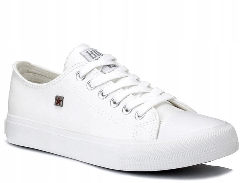 Trampki damskie całe białe ekoskóra klasyczne niskie Big Star V274869 38