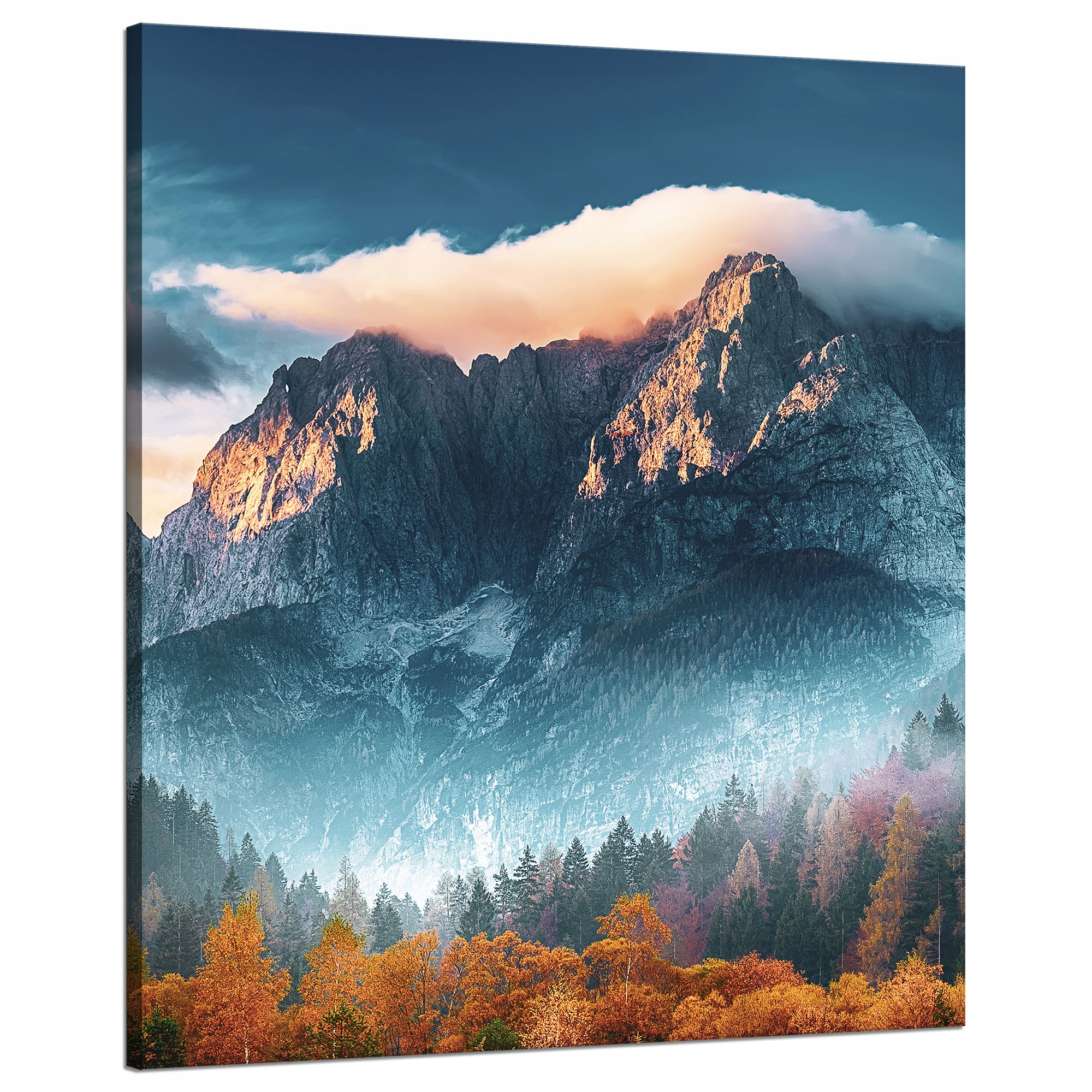 Obraz na plátně Hory Nebe Les Příroda 80x100 cm Ideální jako dárek