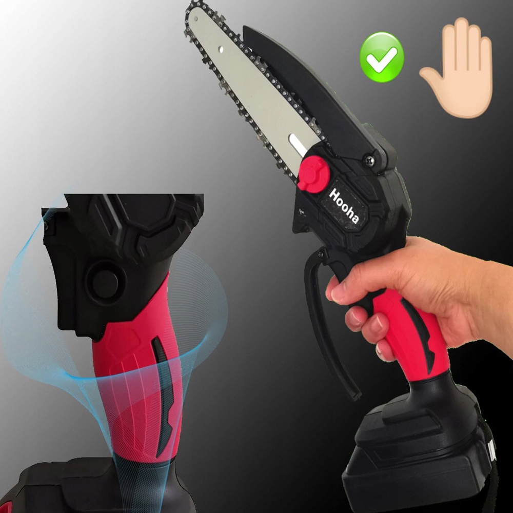 6 Cali Mini Piła Akumulatorowa 2 Baterie Pilarka 2xŁańcuch 800W 21V 6m/s Waga produktu z opakowaniem jednostkowym 1.85 kg