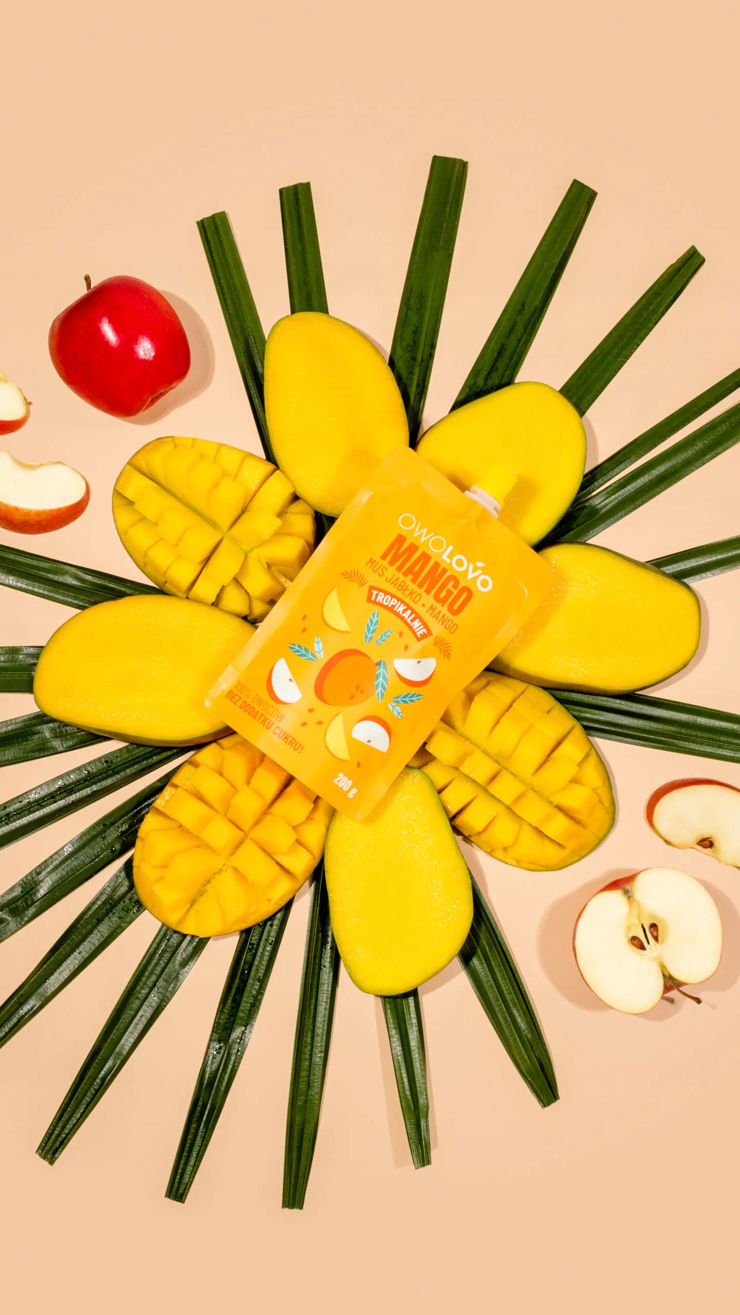 Owolovo Mus tropikalny o smaku mango jabłko 200 g Rodzaj mus
