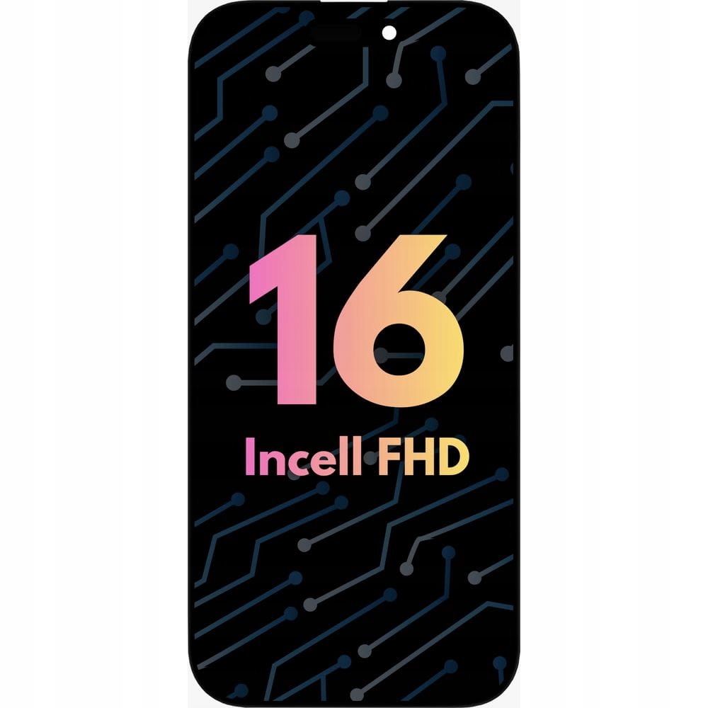 LCD displej pro iPhone 16 Náhradní Incell Fhd těsnění
