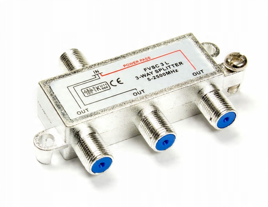 

Rozgałęźnik antenowy 3-wyjścia Fvsc 3L DC pass