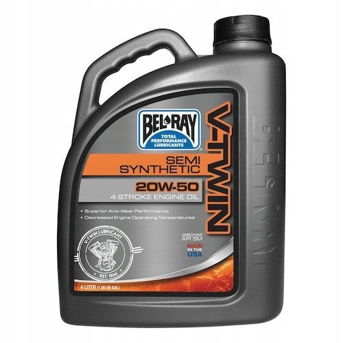 

Olej silnikowy półsyntetyczny Bel-Ray V-Twin 20W50