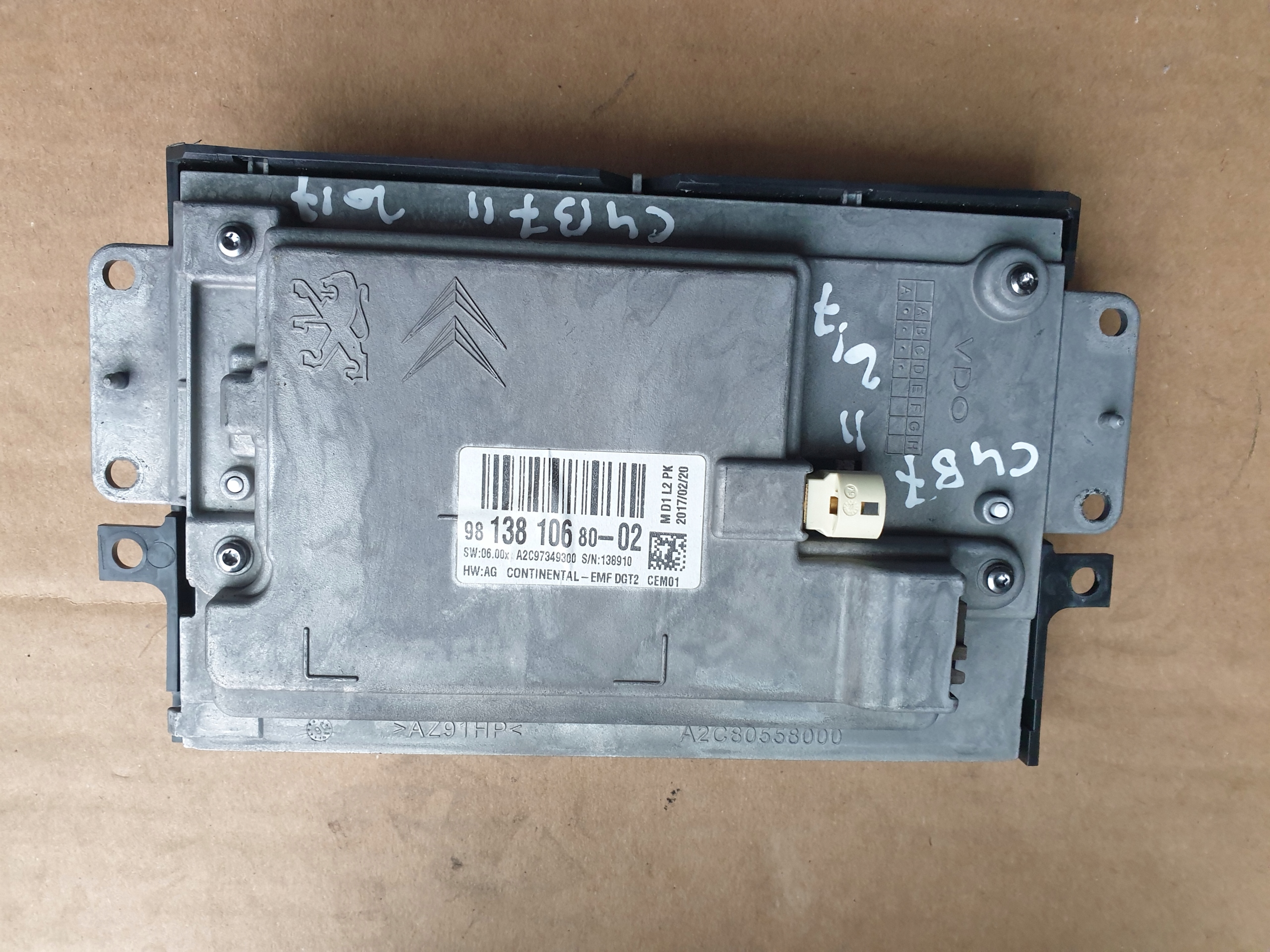 Display NAVI CITROEN C4 B7 II 2015- LIFT 9813810680