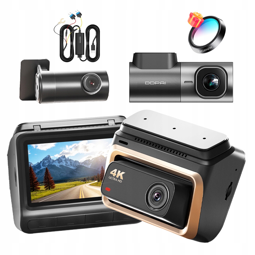 Videorekordér Ddpai Z60 Pro Kamera 4K Hdr MINI2X Zadní Hardwire Kit