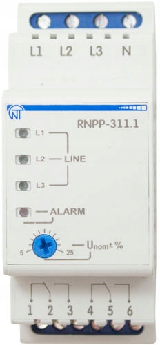 PRZEKAŹNIK NAPIĘCIOWY NAPIĘCIA 3-FAZ RNPP-311.1 Kod producenta RNPP-311.1