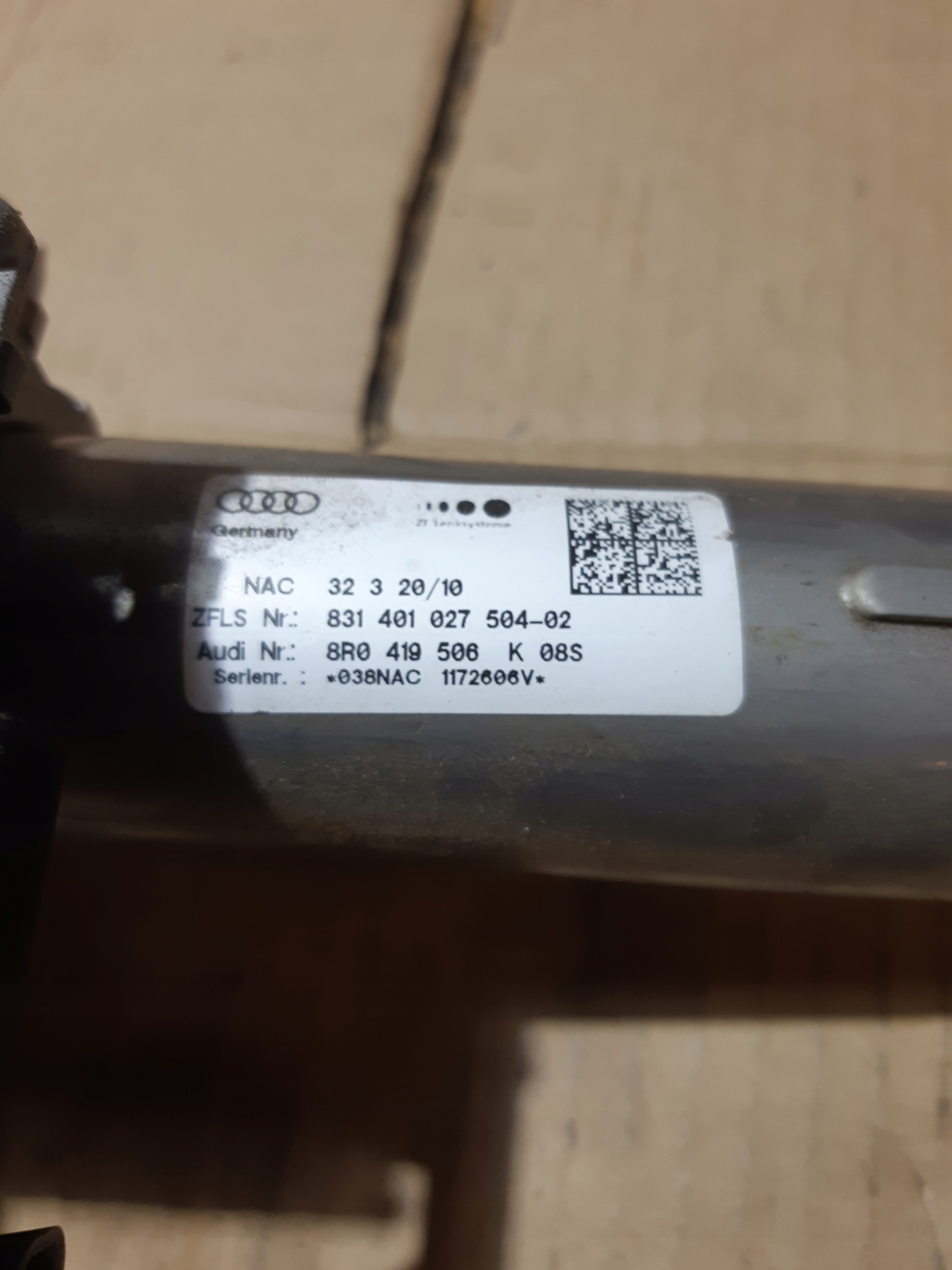 AUDI Q5 8R steering wheel rod 8R0419506K