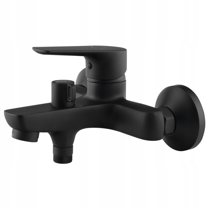 Aqualine Lotta nástenná vaňová batéria, čierna