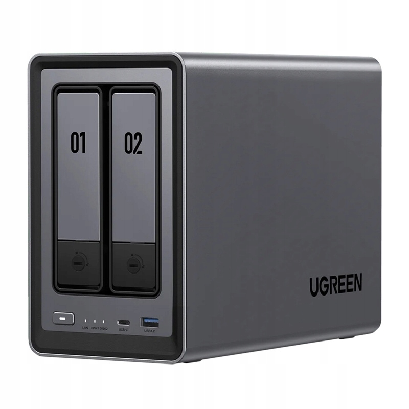 Súborový server Nas Ugreen DXP2800, 2-diskový, Intel N100, 8GB DDR5, 2.5GbE,