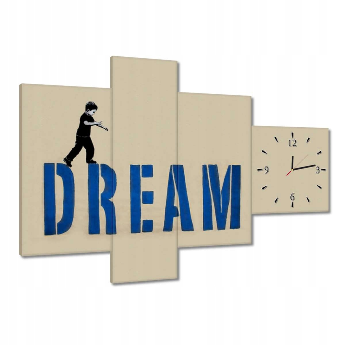 Hodiny 100x70 Dream Stojí za to mít sen