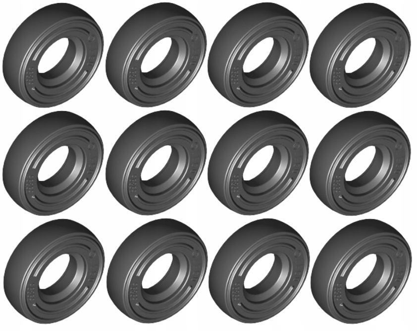 

Lego Opona Ø14x4 Czarna/Black (59895/4516843) x12