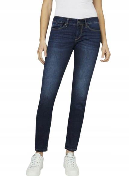 Pepe Jeans Dámské Džínové Kalhoty Tmavě Modré Úzké Nohavice 25/30 25/30 25/