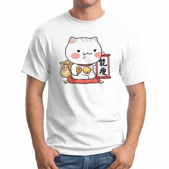 

Koszulka T-Shirt Good Fortune Cat L