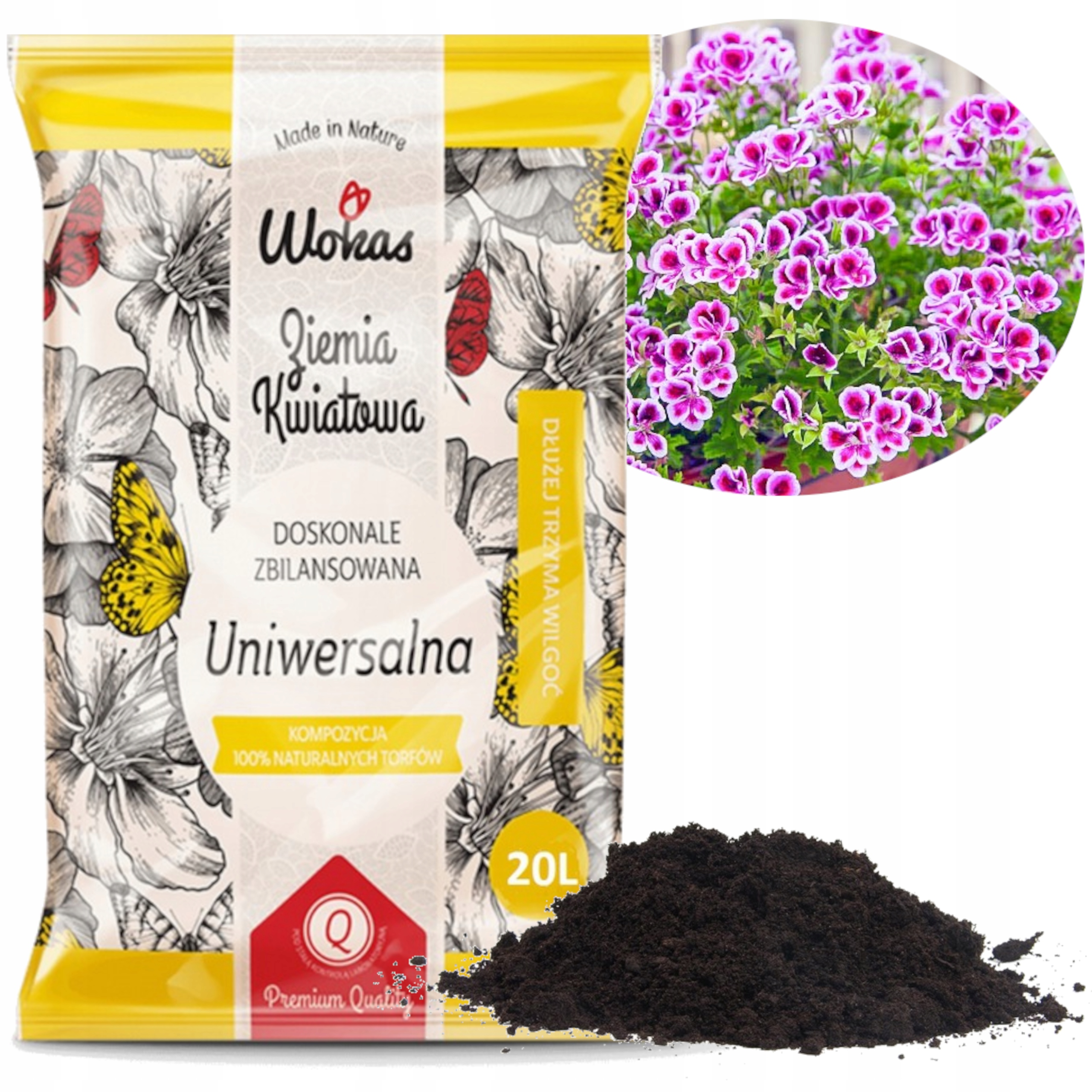 

Wokas Ziemia Podłoże Kwiatowe 20l Premium