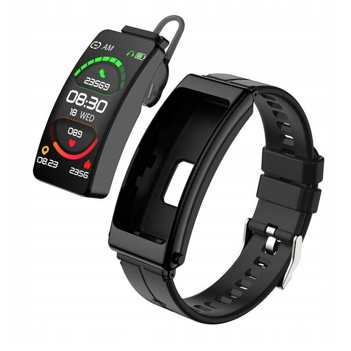 Inteligentna Bransoletka Z Bezprzewodową Słuchawką Zestaw Słuchawkowy 2w1