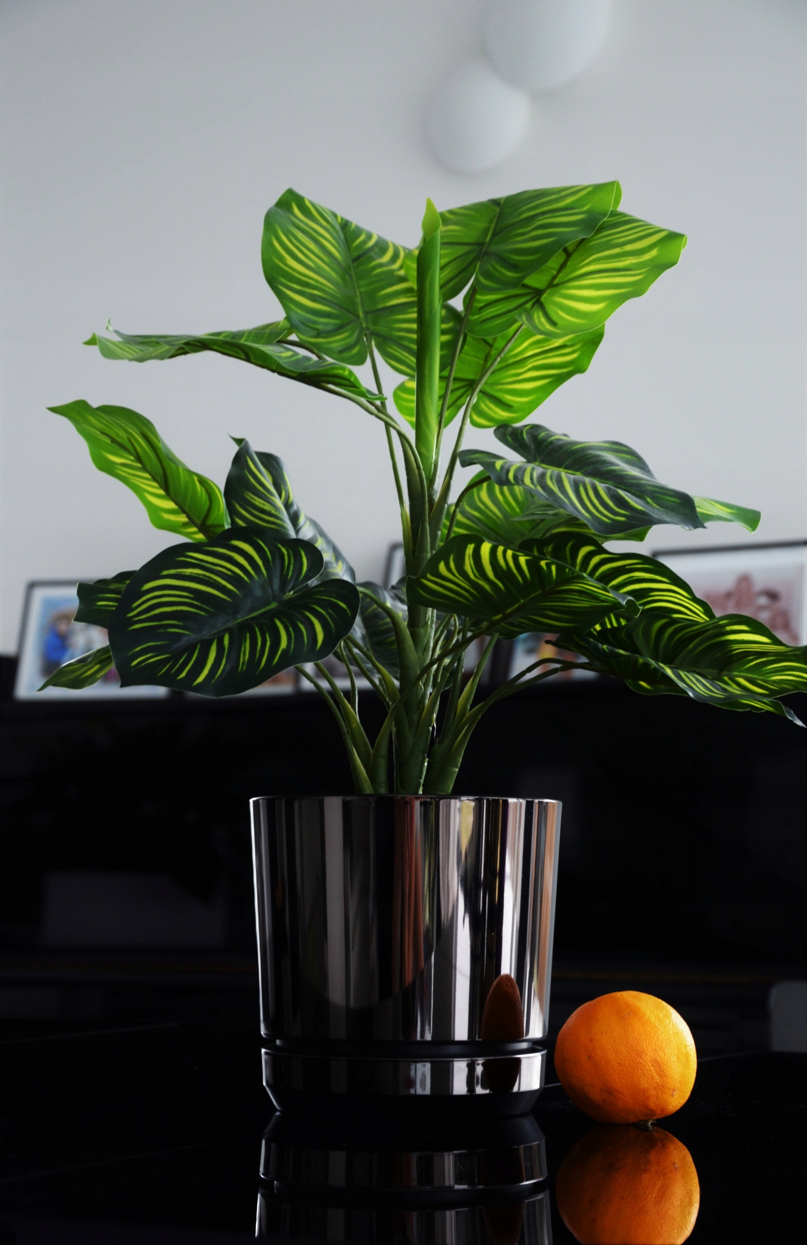 

Doniczka 18 Czarna Błyszcząca Połyskiem