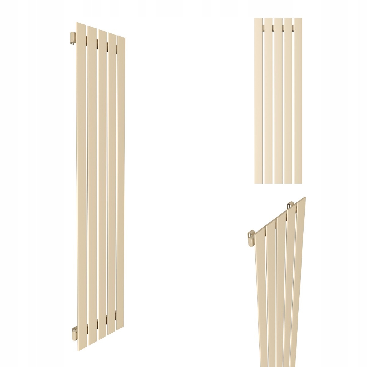 Dekorativní Vertikální RADIÁTOR-R5 1400/380 Krémová Struktura