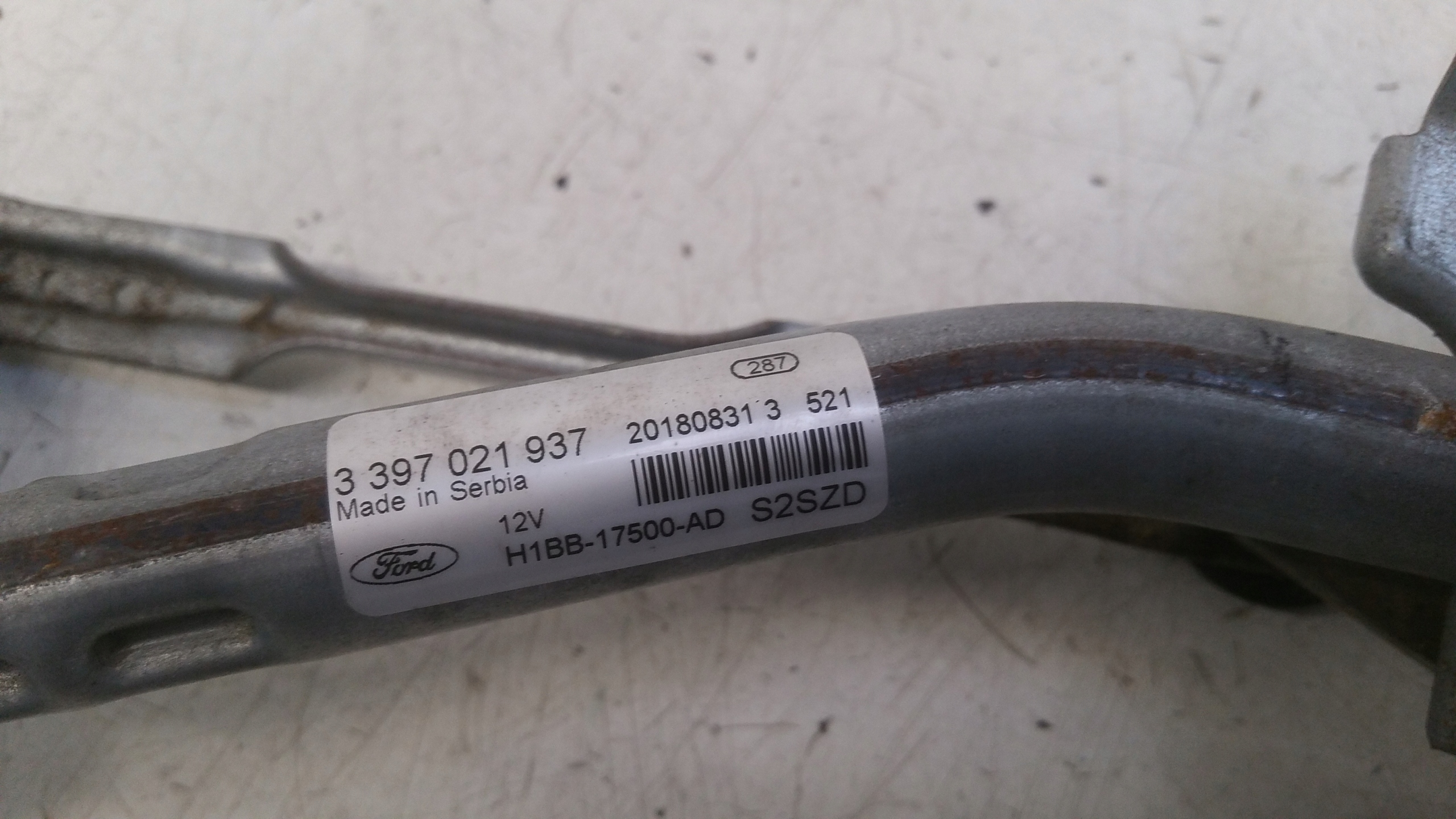 Wischergsetänge H1BB17500AD Ford Fiesta MK8