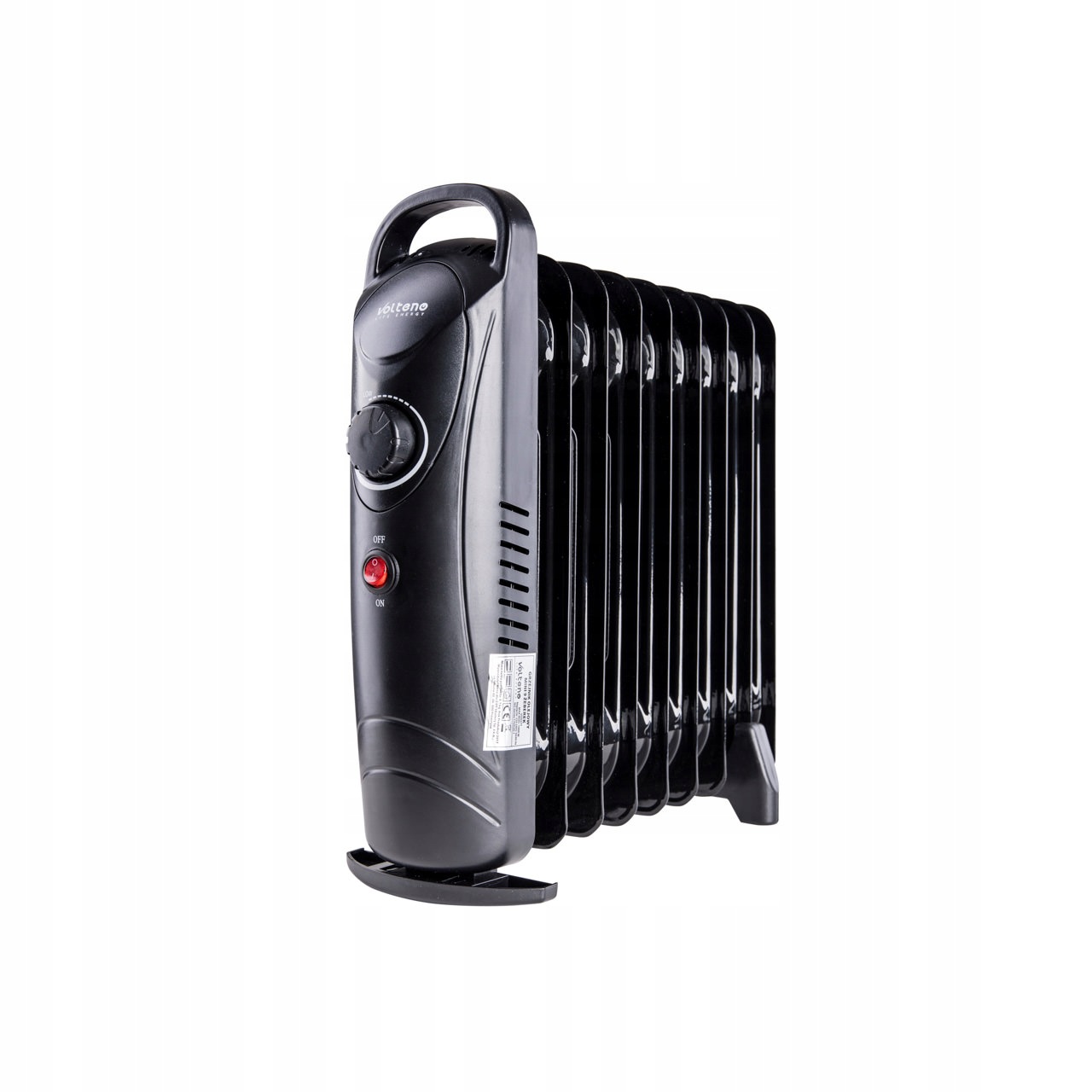 Elektrický Olejový Radiátor 450 W 900 W Černý Olejový Termostat