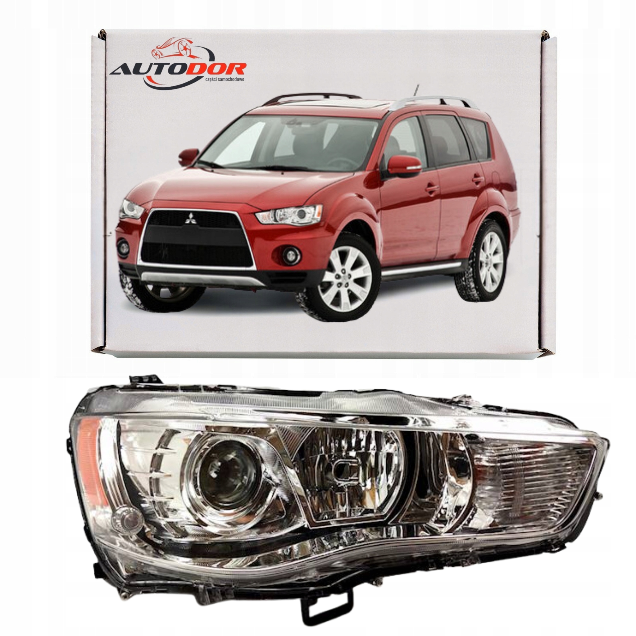 Mitsubishi Outlander Světlomet Xenon Pravé Svítidlo