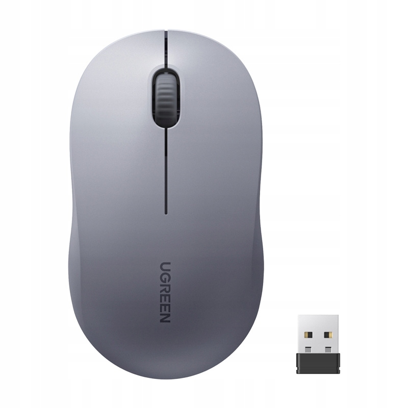 Mysz Bezprzewodowa Ugreen M331, Bluetooth 5.4, Ergonomiczna, Szara
