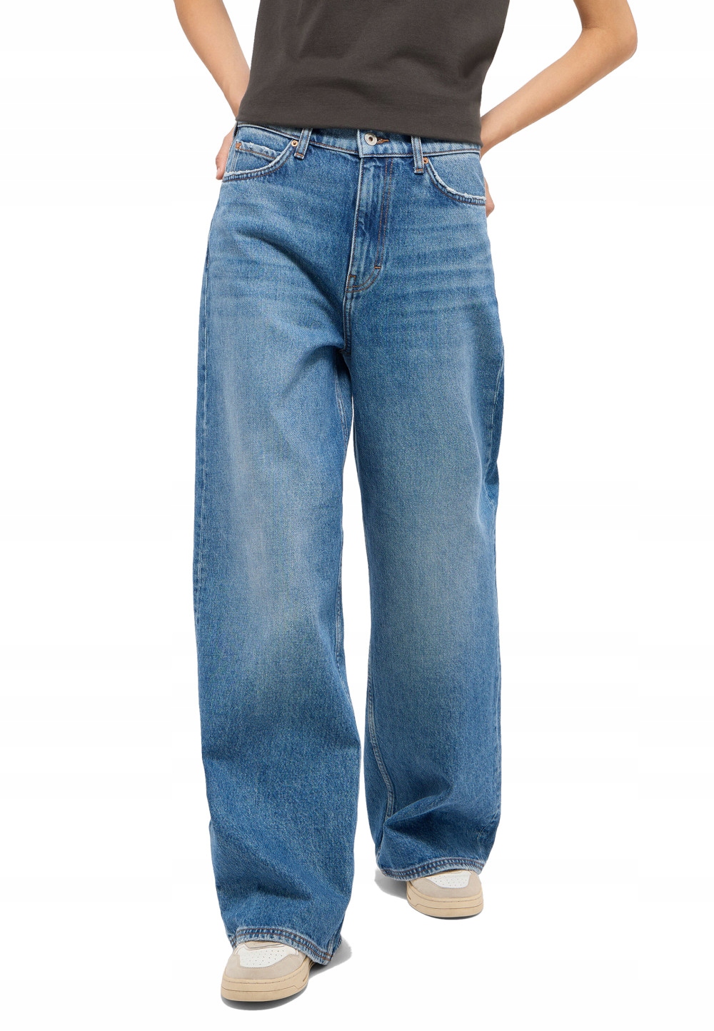 Mustang Dámské Široké Volné Džíny Typu Skater S Vysokým Pasem 27/30