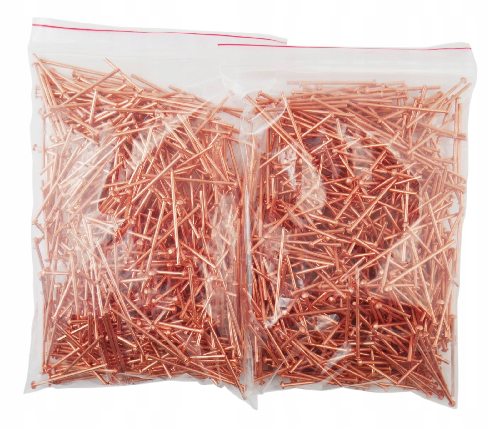 Nity do zgrzewarki spotter 1000szt 2mm miedziowane