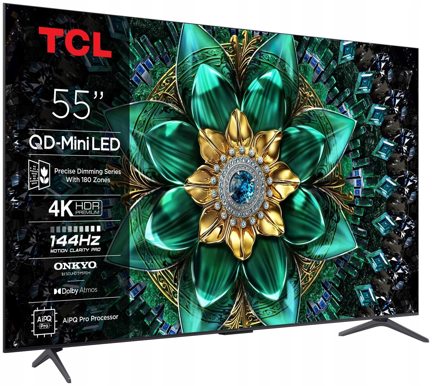 Telewizor 55 cali QD-Mini LED TCL 55Q6C 4K UHD Google TV czarny Marka TCL