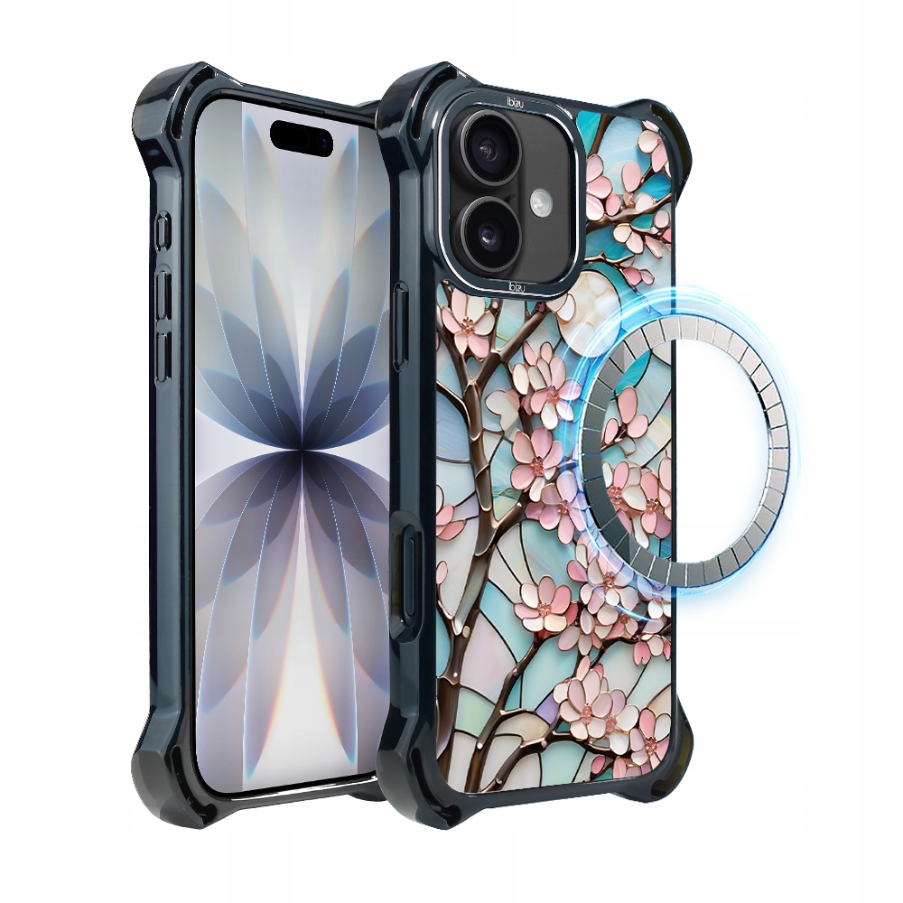 Pouzdro pro iPhone 17 Ibizu DropGuard Ultra s MagSafe, Měsíční Višeň