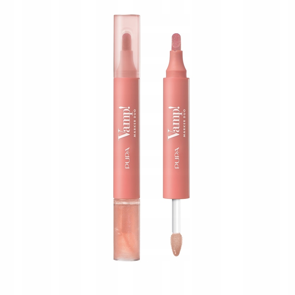 Pupa Vamp! Marker Duo Marker do Ust i Olejkowy Błyszczyk 2w1 2 Frozen Rose