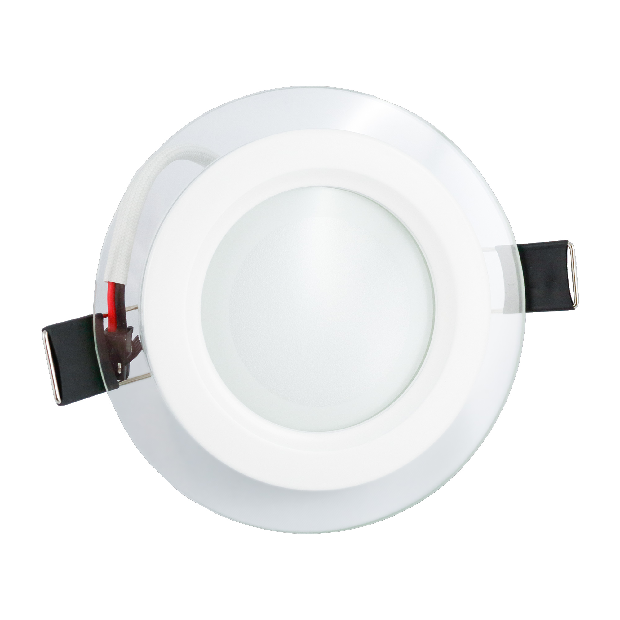 Oprawa okrągła 6W wpuszczana sufitowa biała zimna