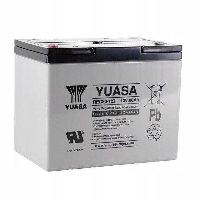 Akumulator YUASA REC80-12 12V 80Ah 600 cykli Deep Cycle trakcja