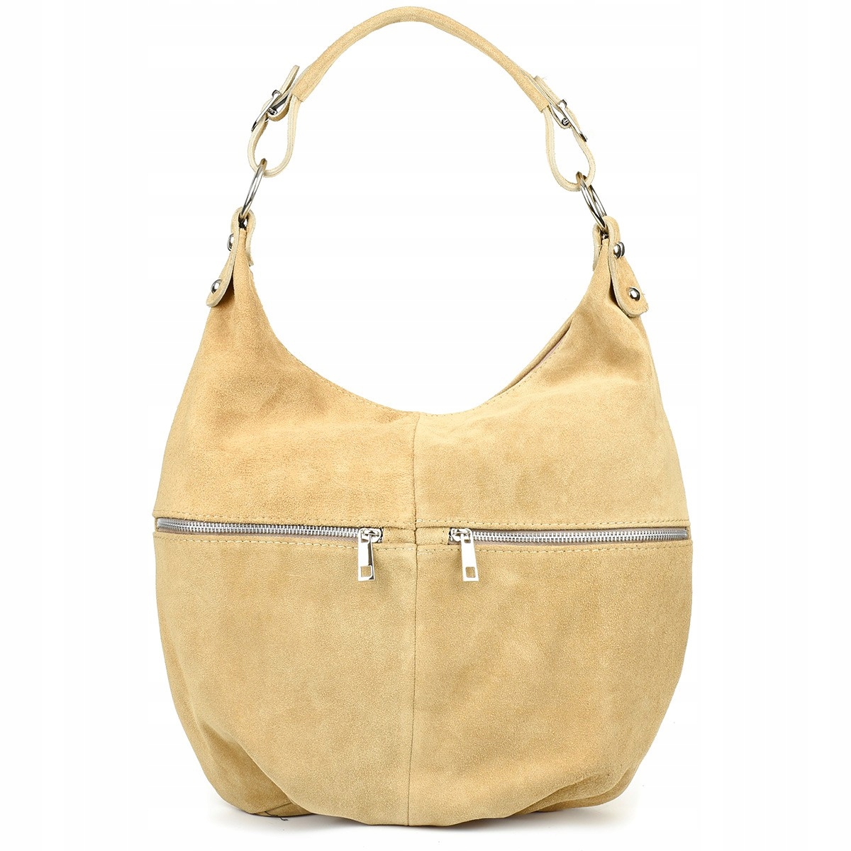 Kožená dámská kabelka A4 taška shopperka taška přes rameno semišová kůže