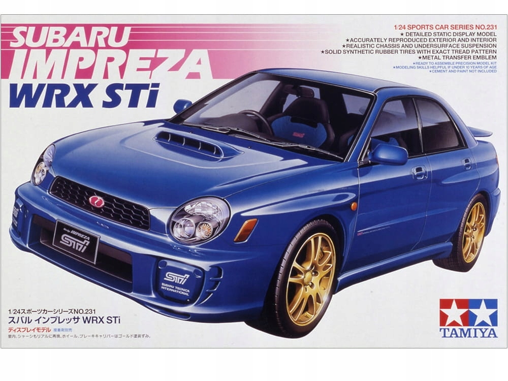 Subaru Impreza Wrx STi 1:24 Tamiya 24231
