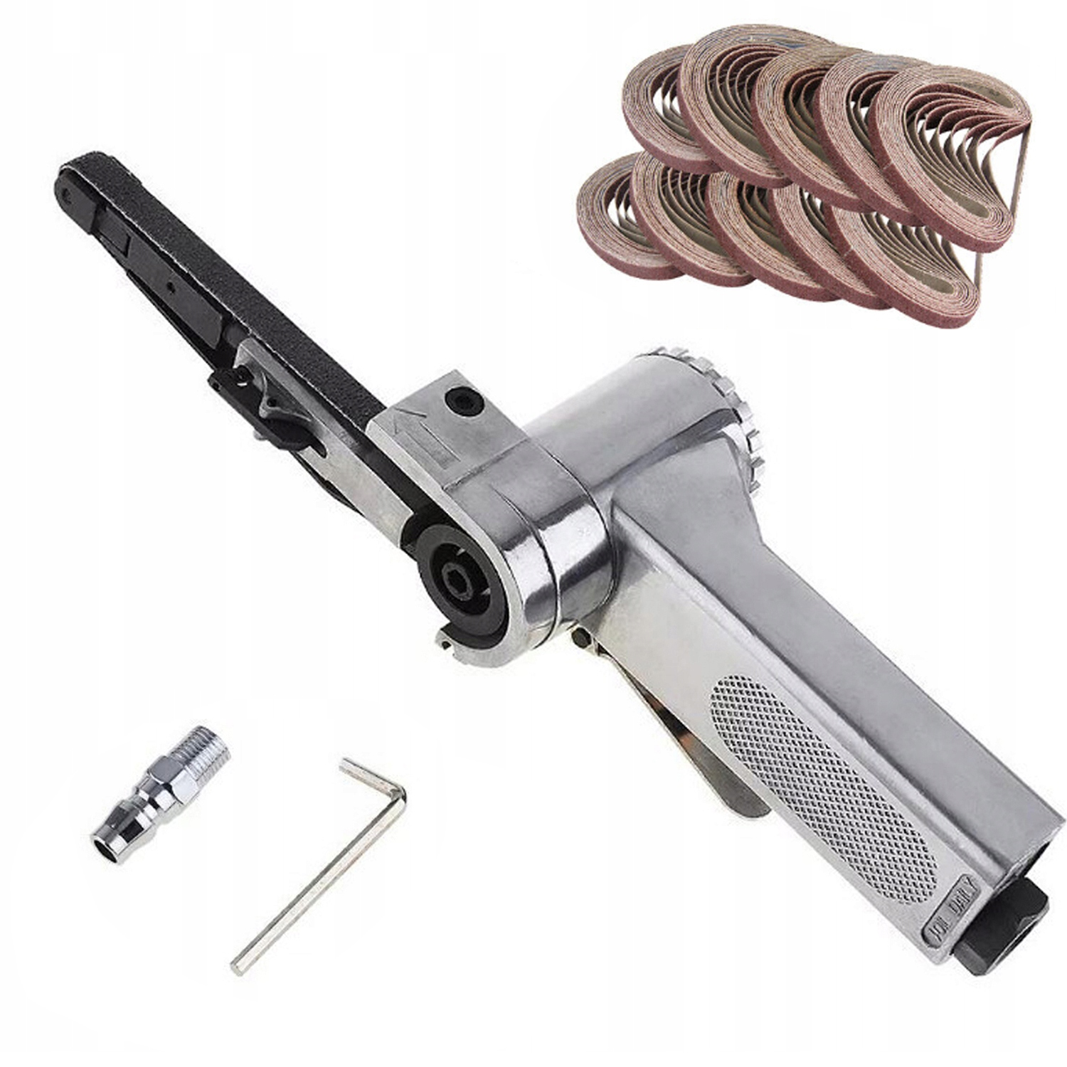 Pásová Pneumatická Bruska 10X330 MM Nekonečný Pás 25 Ks