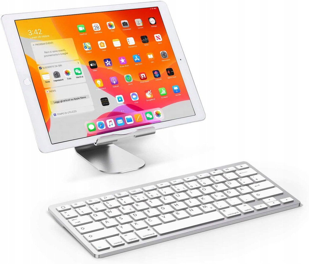 QWERTY BEZPRZEWODOWA KLAWIATURA BLUETOOTH NISKI SKOK MAŁA CICHA APPLE iINNE Model KB0661