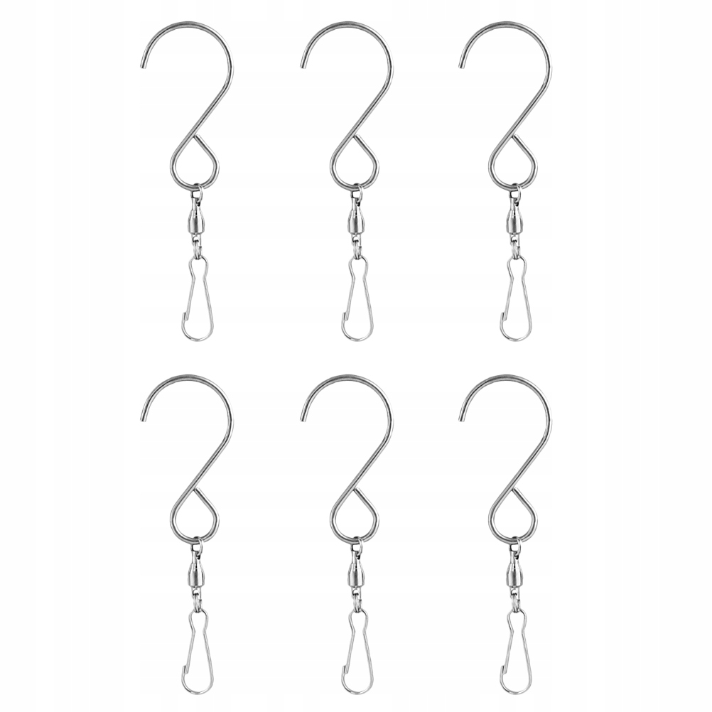 DONICZKI Z HAKIEM NA ZEWNĄTRZ METALOWE DEKOROWE KLIPSY OBROTOWE