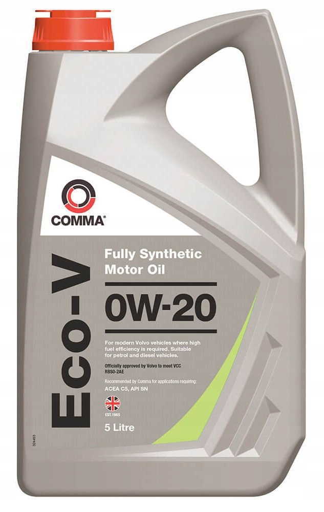 Comma Eco-v 0W20 5L Motorový Olej Acea C5 Api Sn