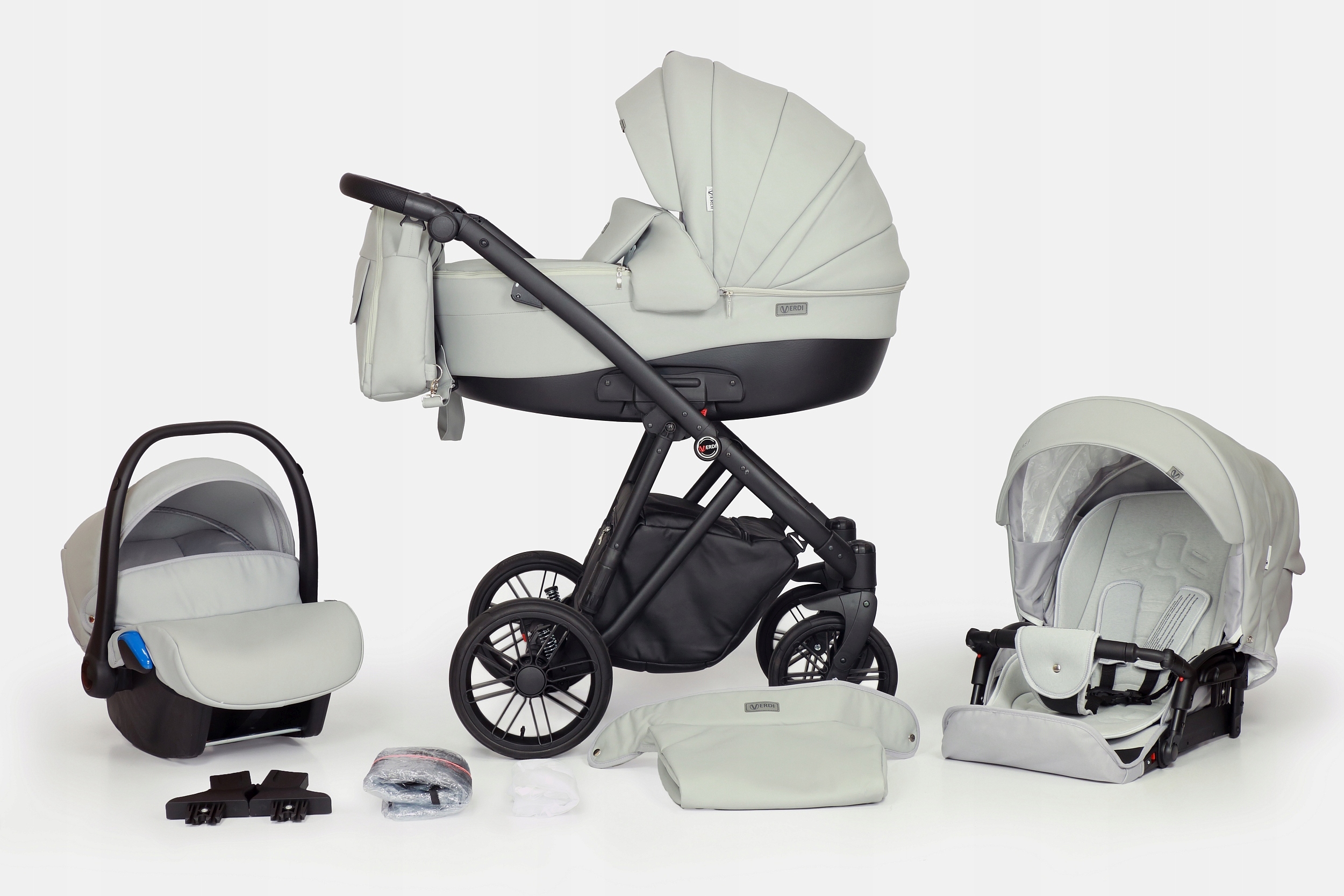 WÓZEK DZIECIĘCY VERDI MELBU 3W1 + AKCESORIA