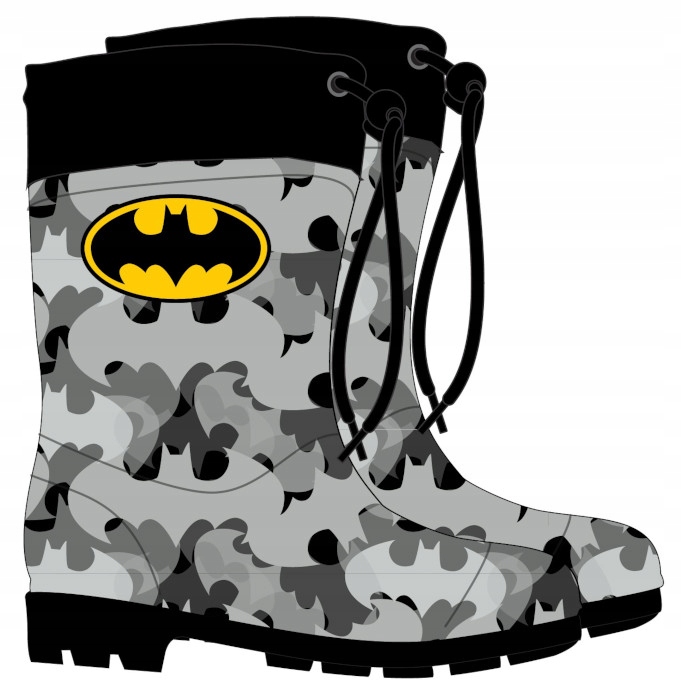 KALOSZE GUMOWCE GUMIAKI BATMAN czarne moro 31/32 R056j