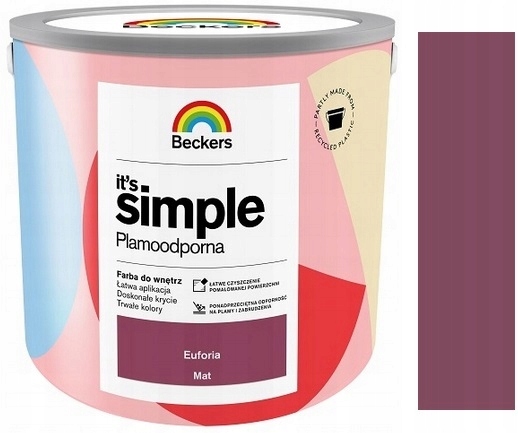 Beckers It`s Simple Plamoodporna Farba Do Ścian I Sufitów Euforia 2.5L
